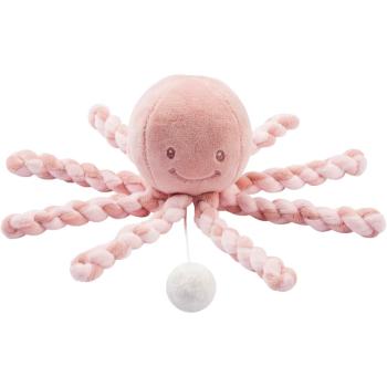 NATTOU Cuddly Octopus PIU PIU jucărie de pluș cu melodie Lapidou Old Pink / Light Pink 0 m+ 1 buc