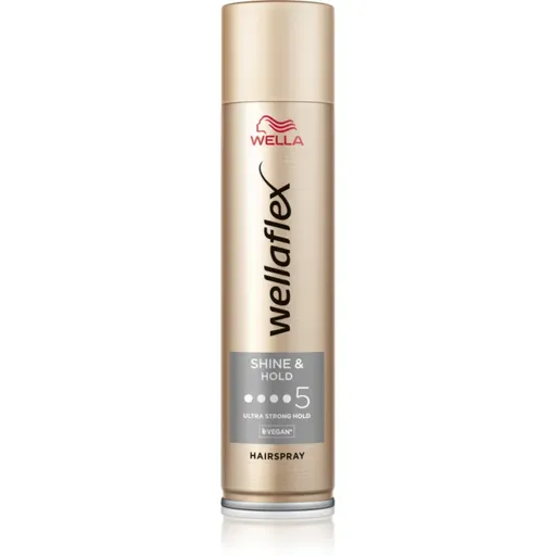 Wella Wellaflex Shine & Hold lak na vlasy s extra silnou fixací pro lesk 250 ml