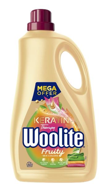 Woolite Keratin Tekutý prací prostředek na barevné prádlo Fruity 3,6 l