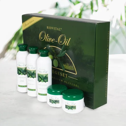 PM Euro-Trading Pečující sada s olivovým olejem, 5dílná