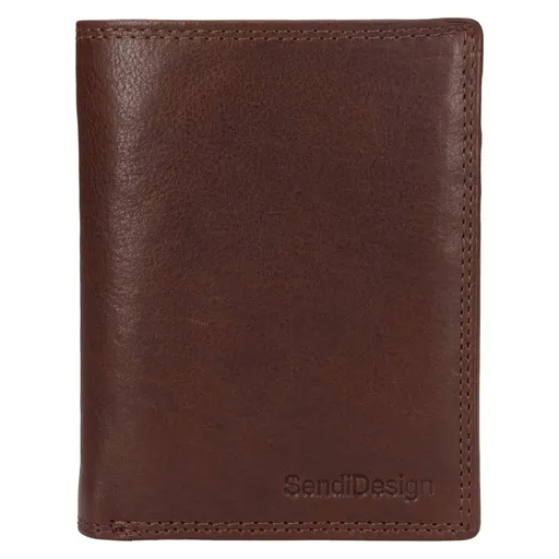 Pánská kožená peněženka SendiDesign Josef - hnědá