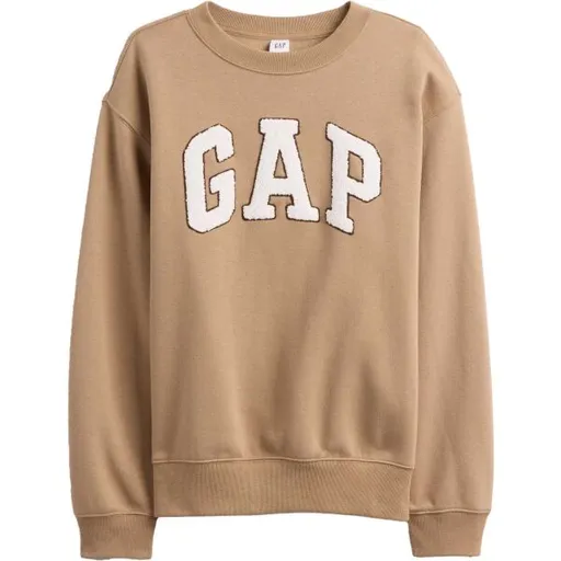 GAP HERITAGE CREW Dámská mikina, béžová, velikost