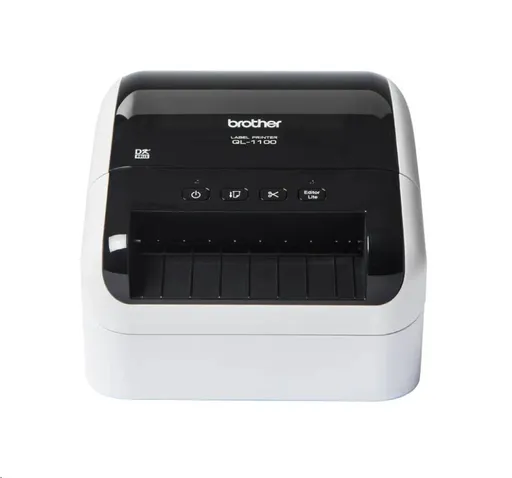 BROTHER tiskárna štítků QL-1110 - 101, 6mm, termotisk, USB, WIFI, BT, LAN, Profesionální Tiskárna Štítků