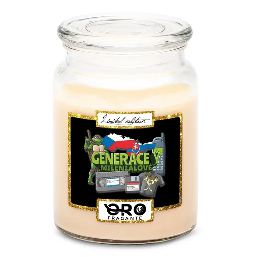 Svíčka Generace Y – Mileniálové (Vůně svíčky: Vanilka)