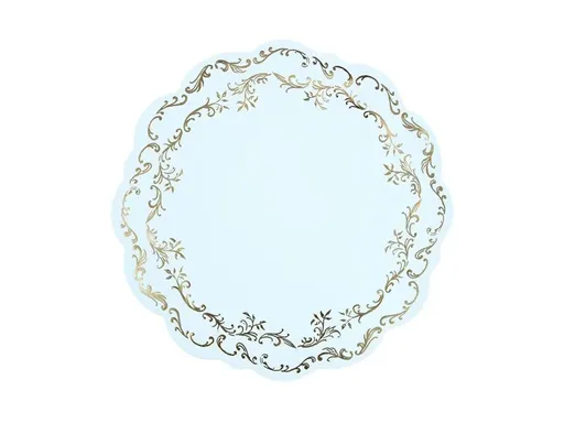 PartyDeco Podložky pod talíř - Light blue 35,5 cm