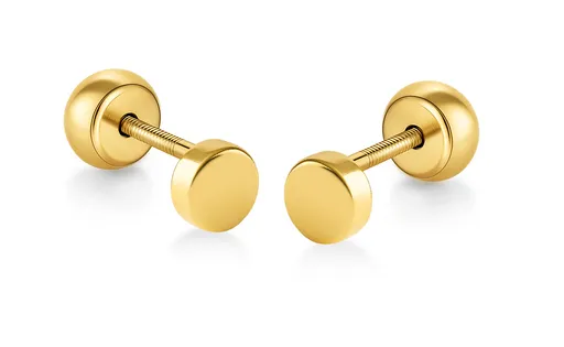 Brilio Drobné náušnice 2v1 ze žlutého zlata 14/195.501/18