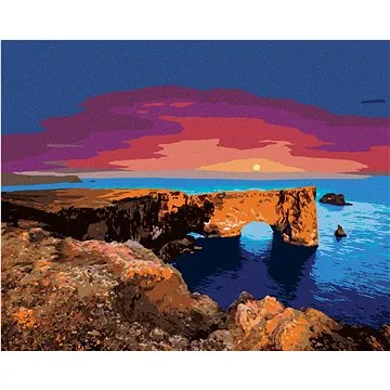 Fantastický oblouk v atlantském oceánu, 40×50 cm, vypnuté plátno na rám (5012711)