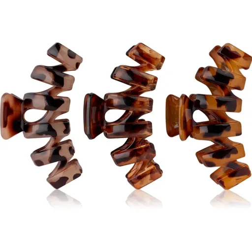 Brushworks Tortoiseshell Claw Clips skřipce na vlasy 3 ks