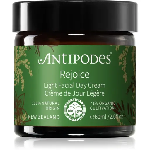 Antipodes Rejoice Light Facial Day Cream lehký hydratační denní krém 60 ml