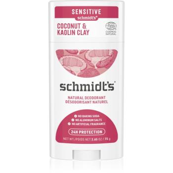 Schmidt's Coconut & Kaolin Clay přírodní tuhý deodorant 75 g