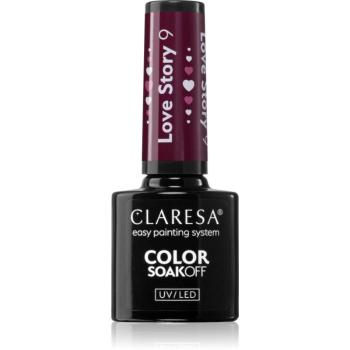 Claresa SoakOff UV/LED Color Love Story gelový lak na nehty odstín 9 5 g