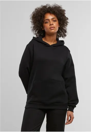 Urban Classics Ladies Organic Loose Brushed Fleece Hoody black - XL