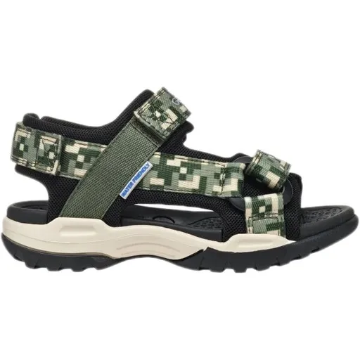 Geox J BOREALIS Chlapecké letní sandály, tmavě zelená, velikost