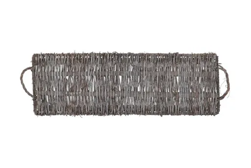 Šedý dřevěný dekorační podnos Masai Vine Wood - 40*20*3 cm 810015