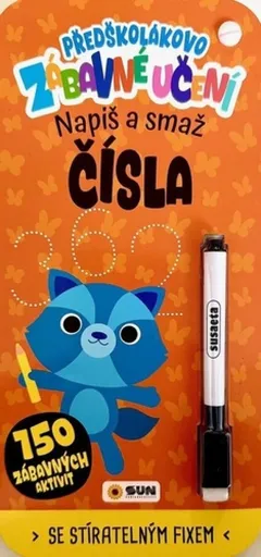 Předškolákovo zábavné učení - ČÍSLA- napiš a smaž