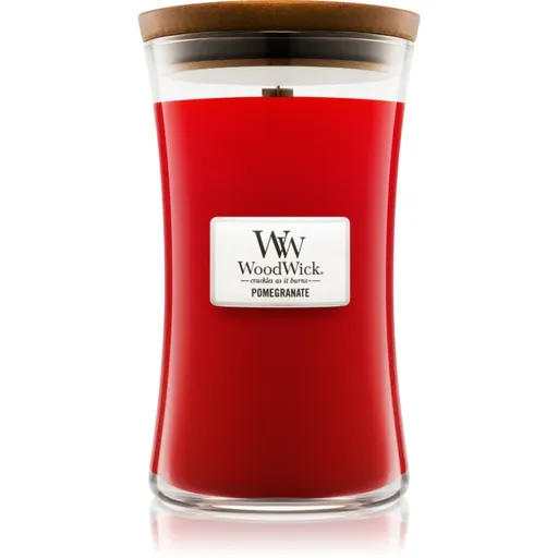 Woodwick Pomegranate vonná svíčka s dřevěným knotem 609,5 g