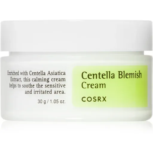 Cosrx Centella Blemish Cream výživný zklidňující krém proti začervenání pleti 30 ml