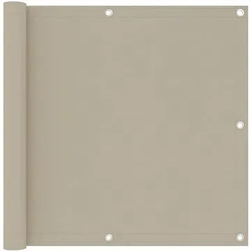 Balkónová zástěna béžová 90 x 300 cm oxfordská látka (134940)