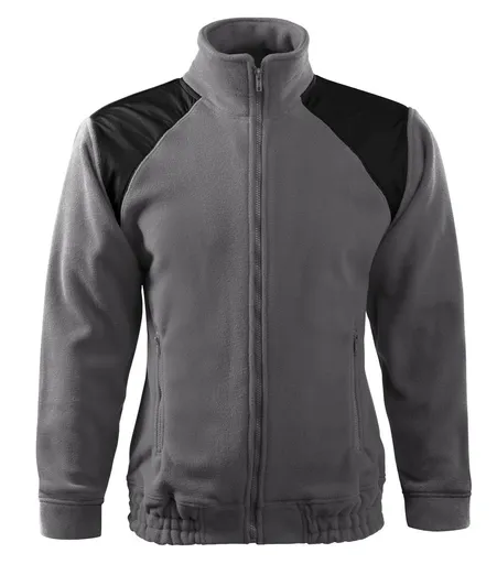 MALFINI Fleecová mikina Jacket Hi-Q - Ocelově šedá | 3XL