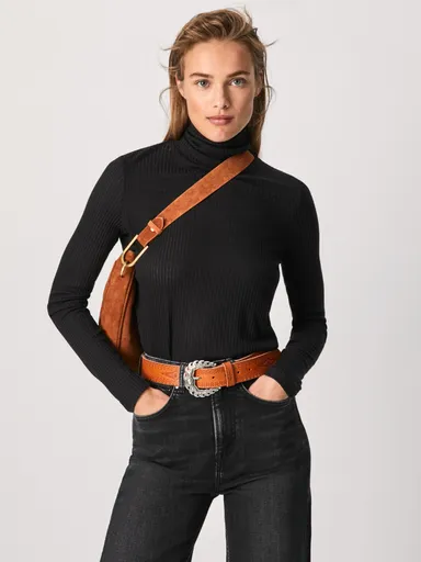 Pepe Jeans dámský černý rolák Deborah PL504618999 M