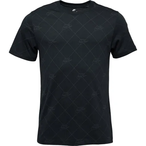 Nike M SPORTSWEAR TEE AOP SSNL CLUB Pánské triko, černá, velikost XXL