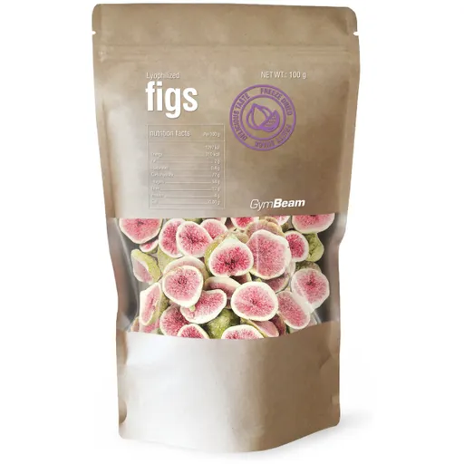 GymBeam LYOFILIZOVANÉ FÍKY – 100 G Snack, , velikost