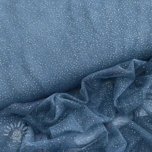 Tyl na TUTU ROYAL SPARKLE jeans silver