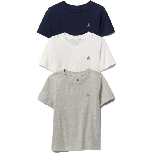 GAP V-BF SS SLD T 3PK Chlapecké tričko, bílá, velikost 2Y