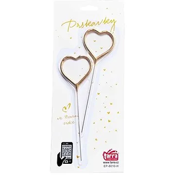 Prskavky ve tvaru srdce - 2 ks   (8595596321193)