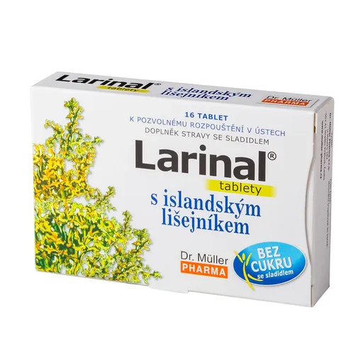 Dr. Müller Larinal® s islandským lišejníkem 16 tablet