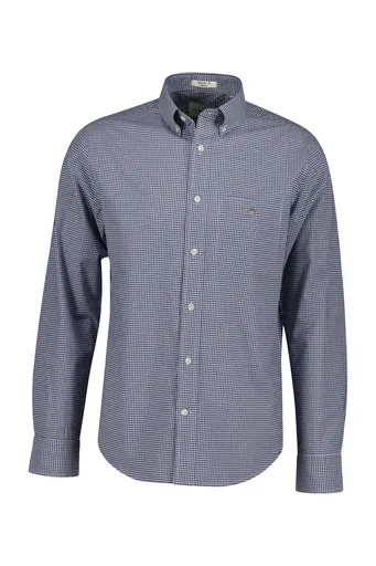 KOŠILE GANT REG CLASSIC POPLIN GINGHAM SHIRT PERSIAN BLUE