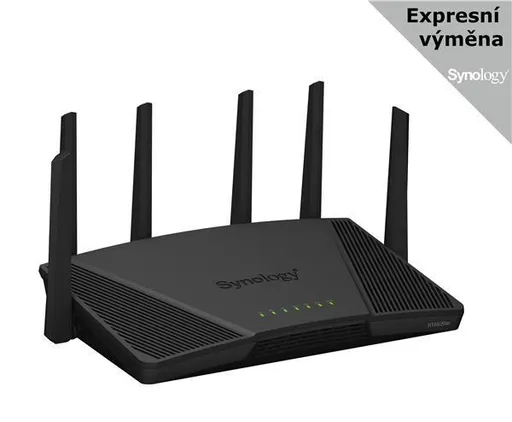 Synology RT6600ax MESH WiFi6 router (AX6000, 2, 4GHz/5GHz, 3xGbELAN, 1x2, 5GbELAN, 1xGbEWAN, 1xUSB3.2)