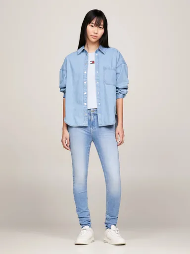 Tommy Jeans dámské světle modré džíny NORA DW0DW17159 27/30