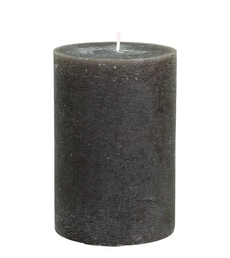 Kávová široká svíčka Macon Rustic coffee - Ø 10*15cm/ 90h Chic Antique