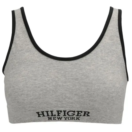Tommy Hilfiger UNLINED BRALETTE Dámská podprsenka, šedá, velikost