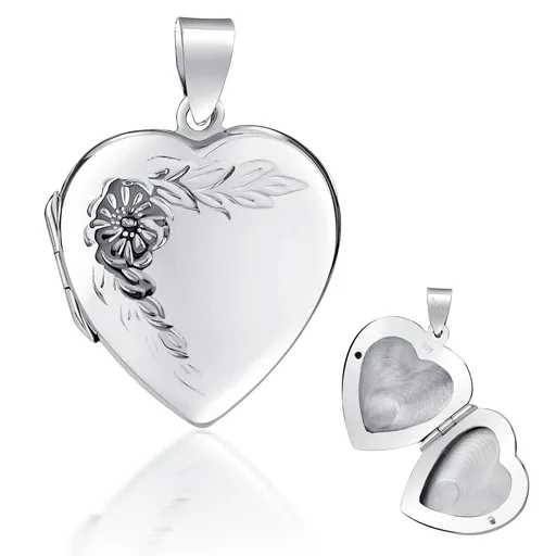 Silvego Stříbrný medailon Srdíčko PRML10248