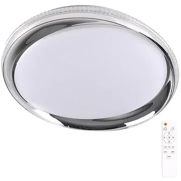LED Stmívatelné stropní svítidlo GLOSSY 2xLED/36W/230V + dálkové ovládání (117622)