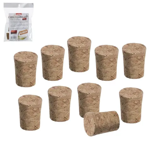 Zátka korek - 10 ks, 2x1,7x2,6 cm - ORION