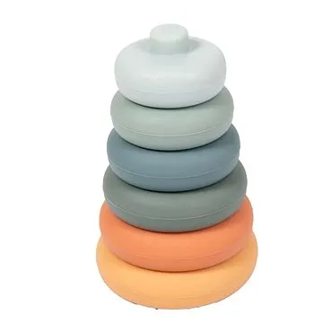 Bo Jungle Stohovací kousátka B-Silicone Rounds (1703739300104)
