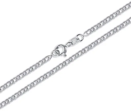 Soliter Dámský řetízek z bílého zlata 42 cm Dvojpancer 271 115 00089 07