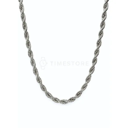 Řetízek z chirurgické oceli s krouceným vzorem a zapínáním na karabinku TS-CN-0013