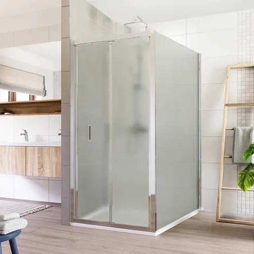 Mereo Sprchový kout, Lima, obdélník, zalamovací, 80x100 cm, chrom ALU, sklo Point CK87182K