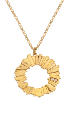 Hot Diamonds Výrazný náhrdelník s diamanty Jac Jossa Hope DP840 (řetízek, přívěsek)