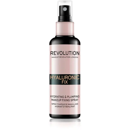 Makeup Revolution Hyaluronic Fix Hydrating & Plumping fixační sprej na make-up s hydratačním účinkem 100 ml