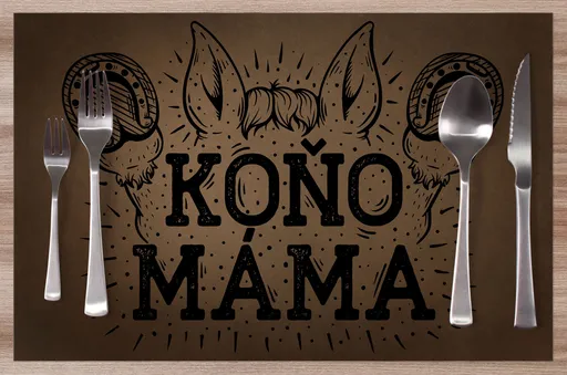 Prostírání Koňo-máma