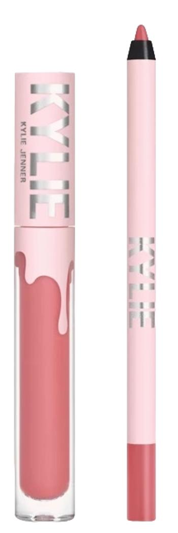 Kylie Cosmetics Sada Matte Liquid Lipstick + Lip Liner 302 Snow Way Bae