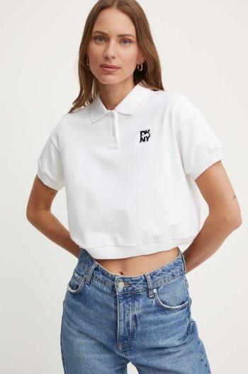 Polo tričko Dkny béžová barva, D2B4A108