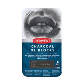 Derwent XL Charcoal sada 6ks