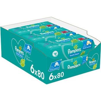 PAMPERS Fresh Clean XXL 480 ks (6× 80 ks) (8006540174746)