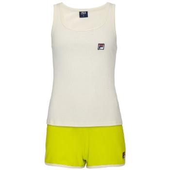 Fila SET TANK IN JERSEY SHORT PANTS IN FRENCH TERRY Dámské pyžamo, bílá, velikost